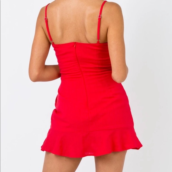 NWT Princess Polly Red Mini Dress - Picture 2 of 2